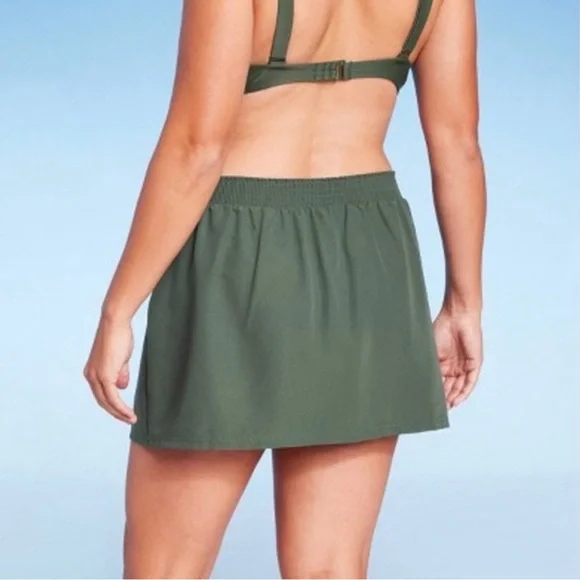 Kona Sol Green Swim Skirt L - Picture 3 of 5